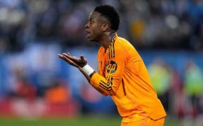 Vinicius Junior, en Butarque.