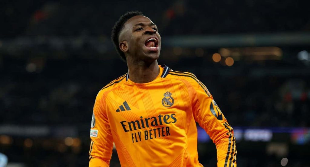 Vinicius Junior, en el Etihad Stadium.