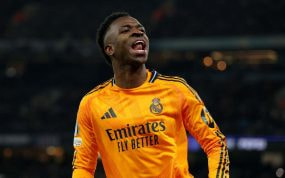Vinicius Junior, en el Etihad Stadium.
