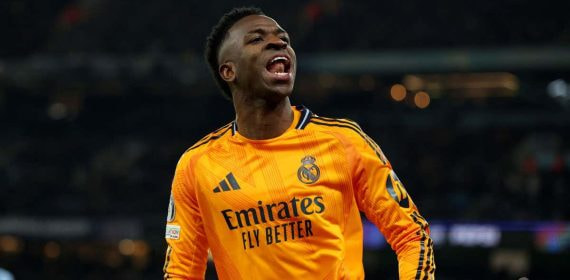 Vinicius Junior, en el Etihad Stadium.