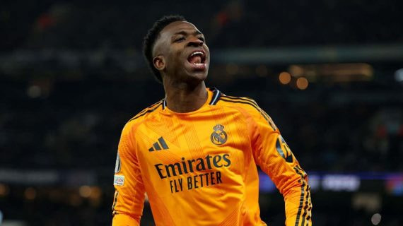 Vinicius Junior, en el Etihad Stadium.