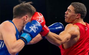 Imagen de un combate disputado en un torneo de World Boxing.