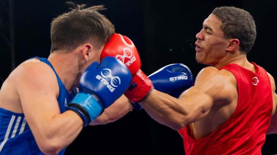 Imagen de un combate disputado en un torneo de World Boxing.