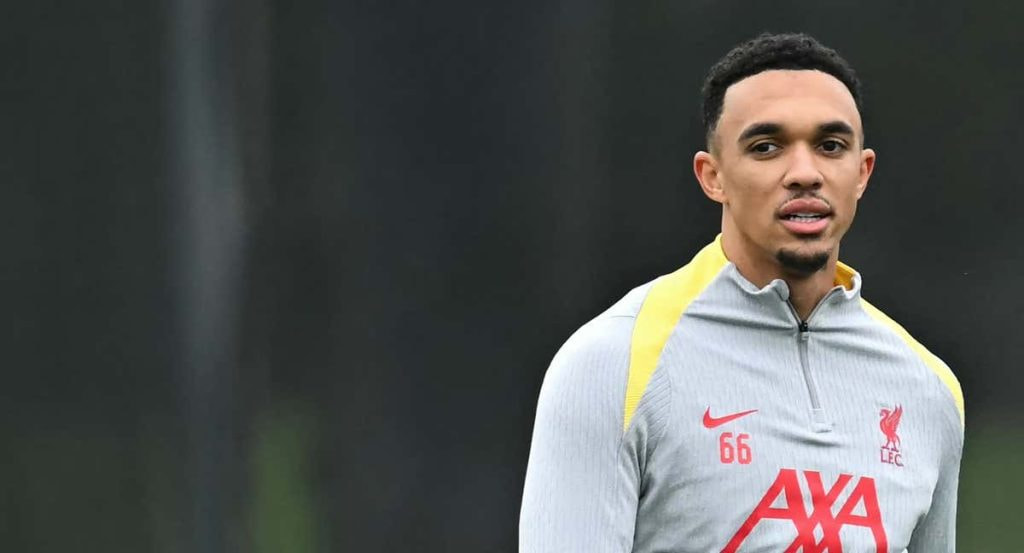 Alexander-Arnold, en un entrenamiento.
