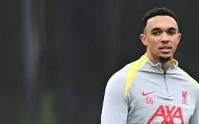 Alexander-Arnold, en un entrenamiento.
