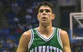 Jero Bucero, durante su etapa universitaria en los Manhattan Jaspers.