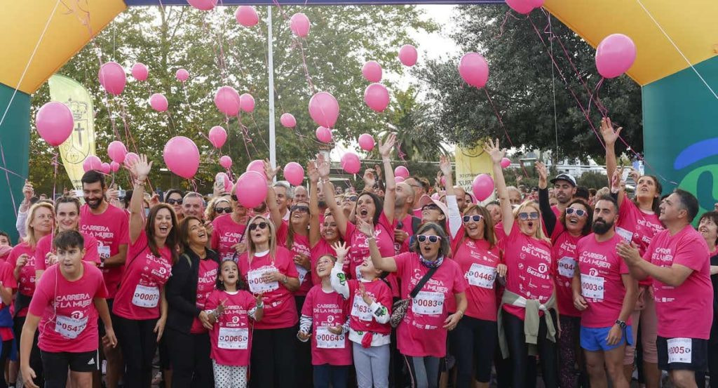 Salida de la carrera de la mujer en Bezana (Cantabria).