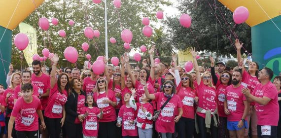 Salida de la carrera de la mujer en Bezana (Cantabria).