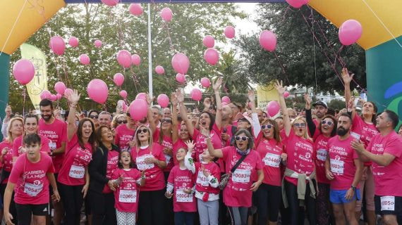 Salida de la carrera de la mujer en Bezana (Cantabria).