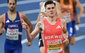 Jakob Ingebrigtsen (24), en la serie de 1.500 m del Europeo.