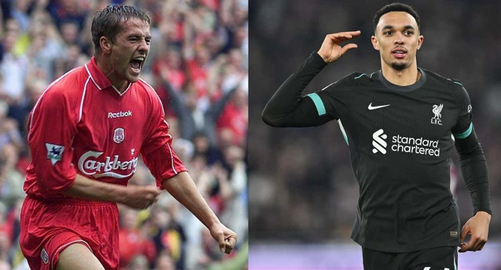 Michael Owen jugó hasta el 2004 en el Liverpool antes de fichar por el Real Madrid.