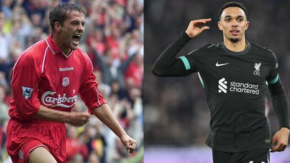 Michael Owen jugó hasta el 2004 en el Liverpool antes de fichar por el Real Madrid.