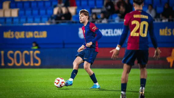 Pau Prim durante un partido de la primera vuelta en el Johan.