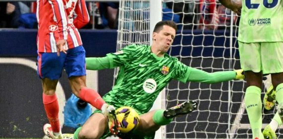 Szczesny en el partido ante el Atlético de Madrid.