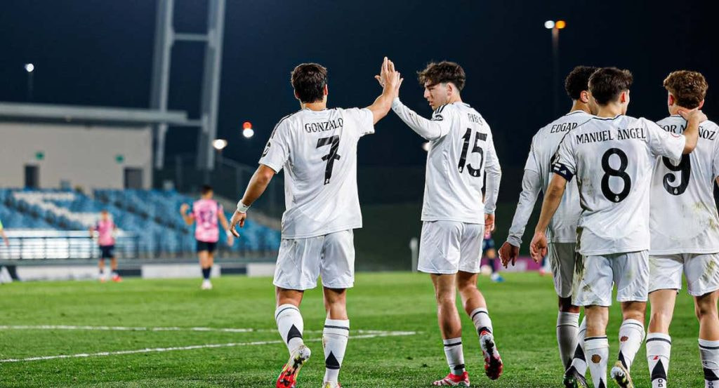 El Real Madrid Castilla, en un partido este curso.