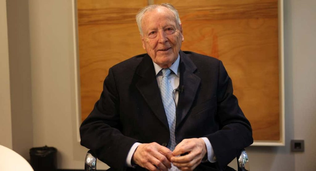 José María Álvarez del Manzano, tras la entrevista.