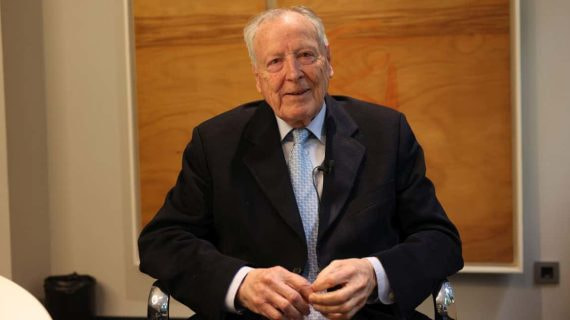 José María Álvarez del Manzano, tras la entrevista.