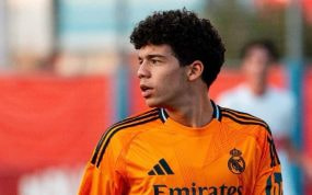 Enzo Alves, en un partido con el Real Madrid.