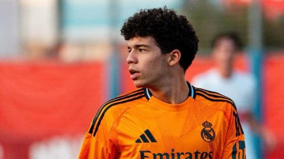Enzo Alves, en un partido con el Real Madrid.