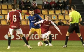 El Andorra, como visitante en el Nou Estadi de Tarragona.