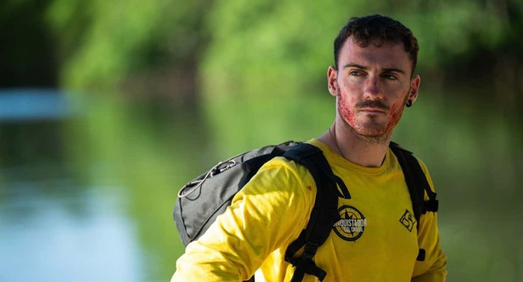 Aratz Lakuntza, durante su aventura en 'El Conquistador del Fin del Mundo'.