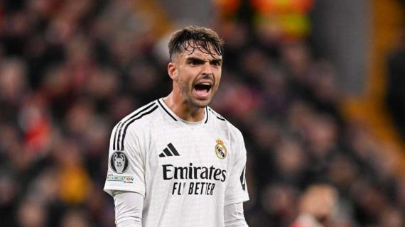 Asencio, con el Real Madrid.