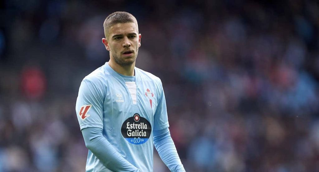 Sergio Carreira, en un partido con el Celta.