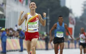 Carles Castillejo en la Maratón de los JJOO de Río.