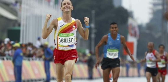 Carles Castillejo en la Maratón de los JJOO de Río.