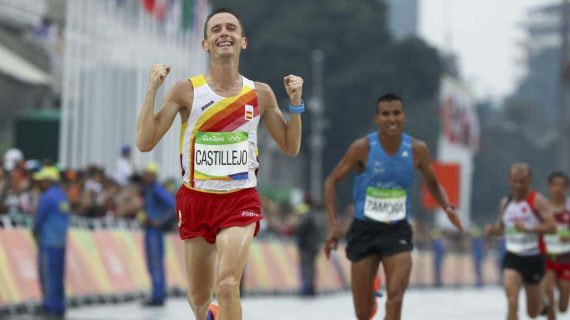 Carles Castillejo en la Maratón de los JJOO de Río.
