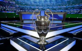 El trofeo de la Champions League.
