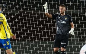 Cillesen, en un partido con Las Palmas esta temporada.