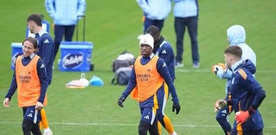 El Real Madrid, en la previa de su duelo contra el Atleti.