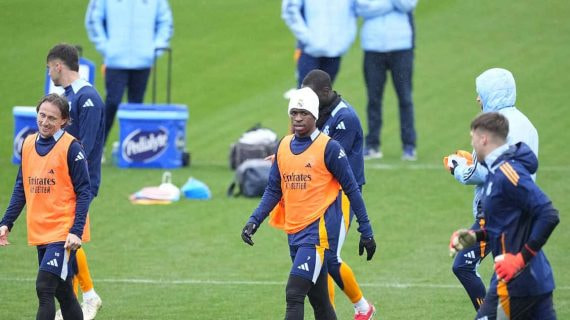El Real Madrid, en la previa de su duelo contra el Atleti.