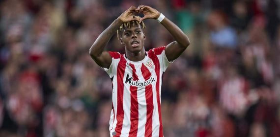 Nico Williams, en un partido con el Athletic.