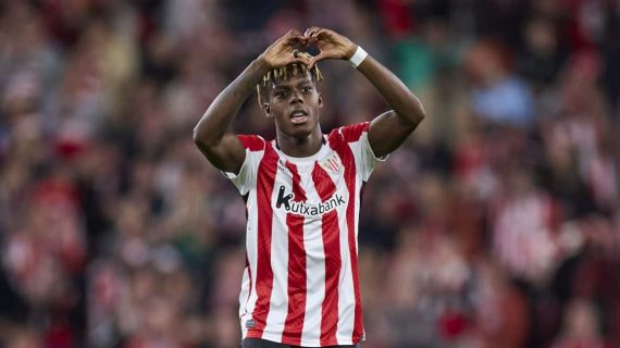 Nico Williams, en un partido con el Athletic.