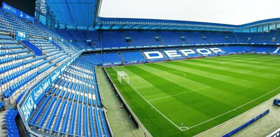 El estadio de Riazor, uno de los elegidos (por ahora) como sede del Mundial 2030.