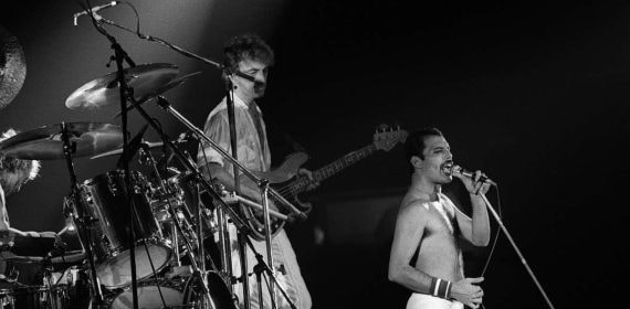Freddy Mercury, en un concierto.