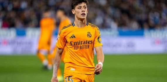 Arda Güler, durante el Leganés - Real Madrid de Copa que se disputó en Butarque.
