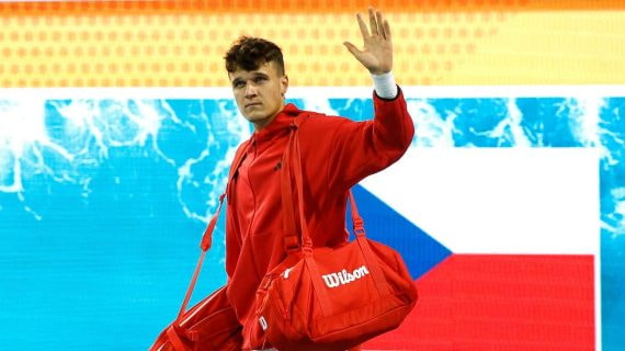 Jakub Mensik durante la final del Masters 1000 de Miami.