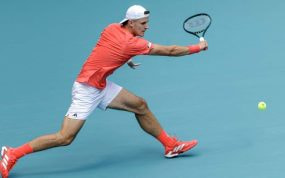 Jakub Mensik, durante el Masters 1000 de Miami.