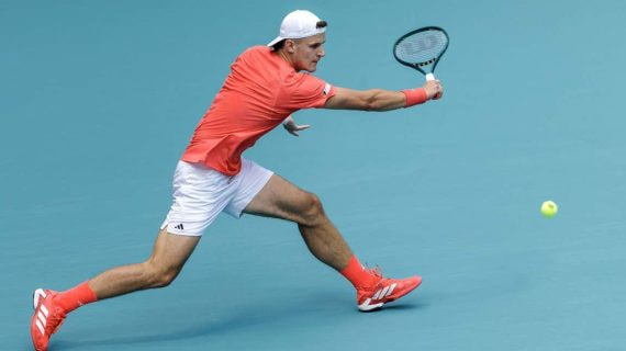 Jakub Mensik, durante el Masters 1000 de Miami.