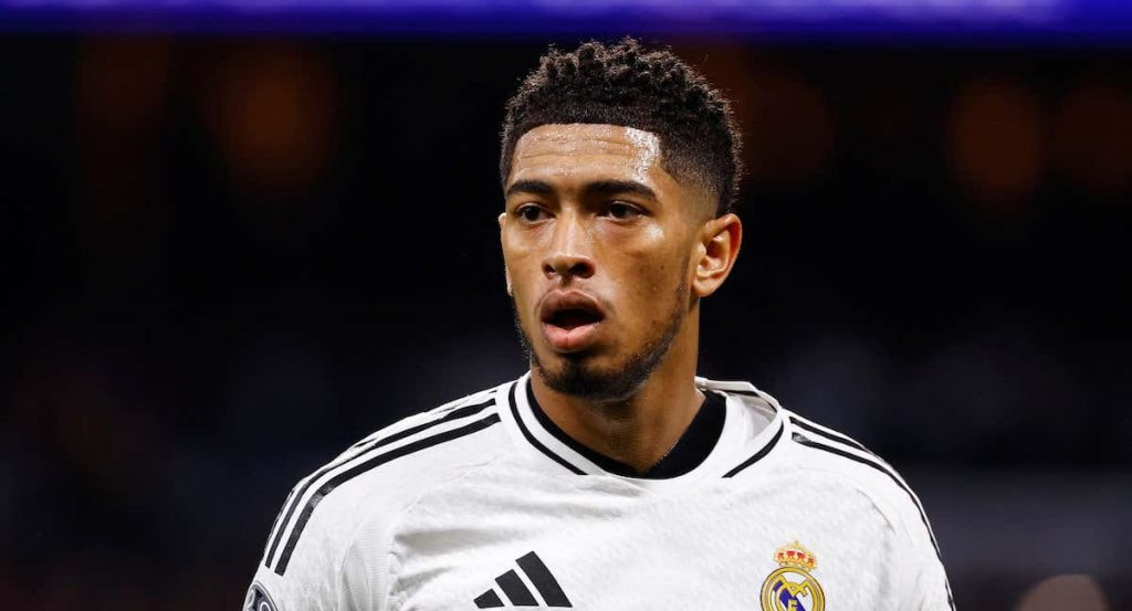 Jude Bellingham durante un partido de la Champions League con el Real Madrid.
