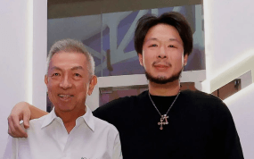 Kiat Lim y su padre.