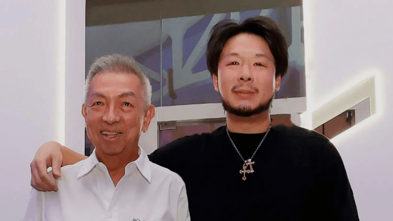 Kiat Lim y su padre.