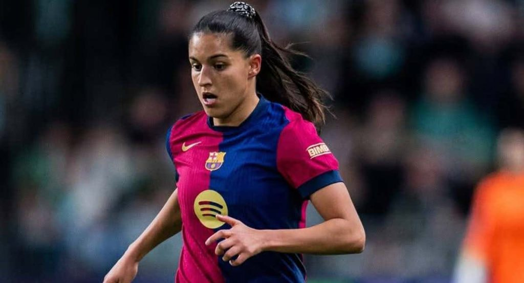 Kika Nazareth, jugadora del Barça, durante un partido.