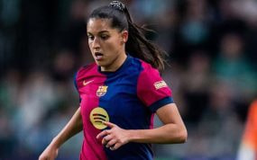 Kika Nazareth, jugadora del Barça, durante un partido.