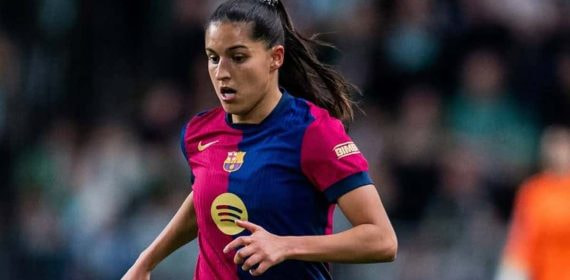 Kika Nazareth, jugadora del Barça, durante un partido.