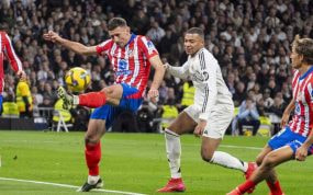 Lance en el partido de Liga
