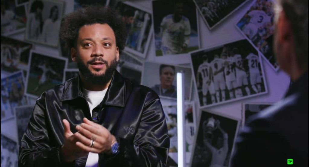 Marcelo, durante un pasaje de su entrevista en Universo Valdano